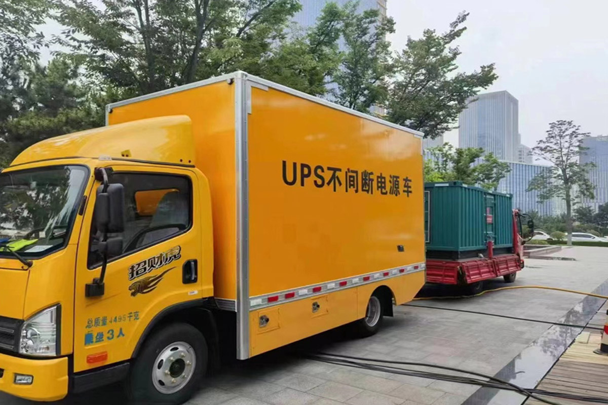 山西发电机租赁施工现场