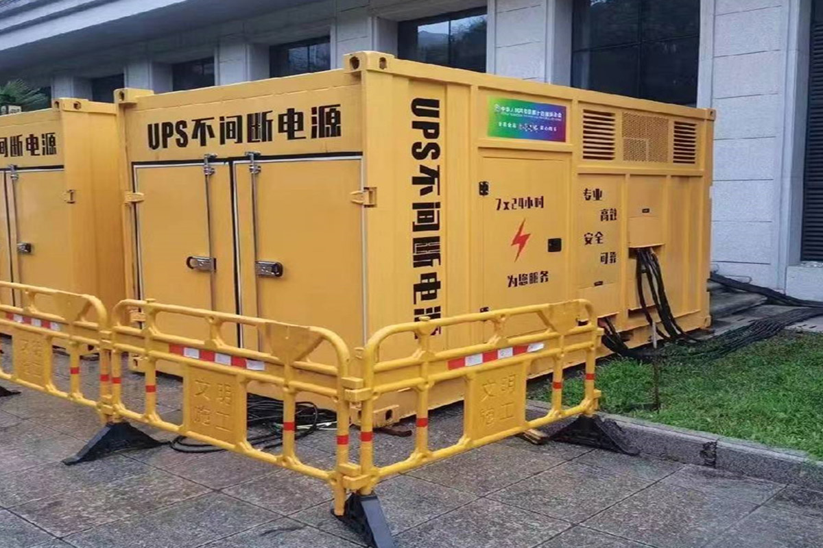 山西发电机租赁施工现场