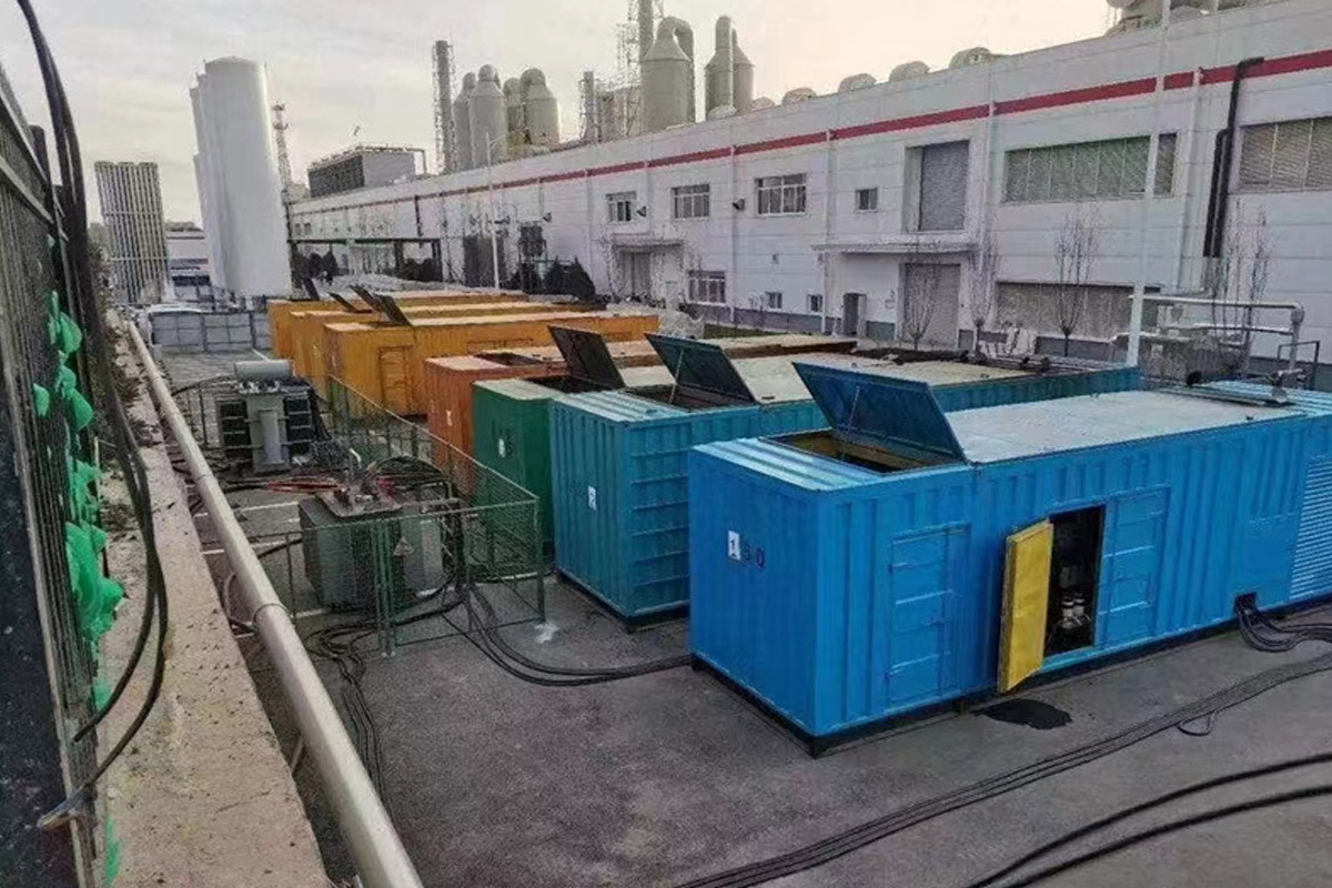山西发电机租赁施工现场